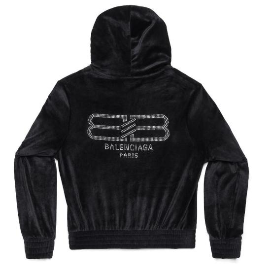  발렌시아가 후드 티셔츠 751792TOV10 1000 BLACK - BALENCIAGA