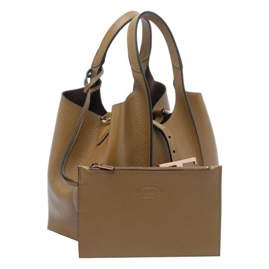 25FW 토즈 T 타임리스 미니 토트백  XBWTSBA9100XSOS411 BROWN - TODS