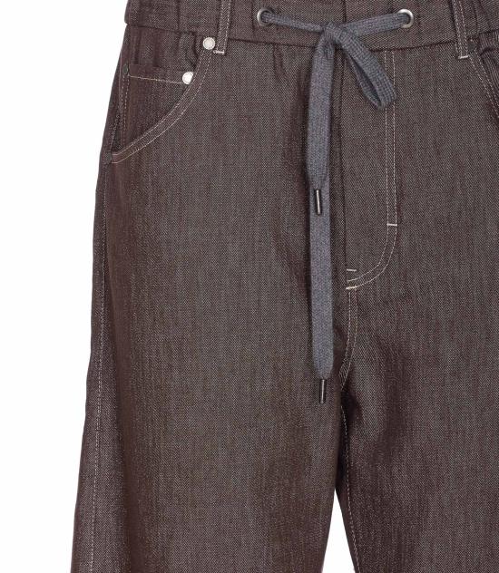 25FW 브루넬로 쿠치넬리 스트레이트 팬츠 MB148MY599 C003 Brown - BRUNELLO CUCINELLI