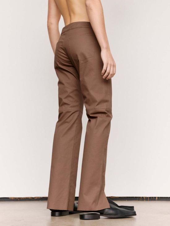  가브리엘라 콜 가먼츠 스트레이트 팬츠 No.155 폴리코팅 코튼 슬릿 팬츠 - GABRIELA COLL GARMENTS