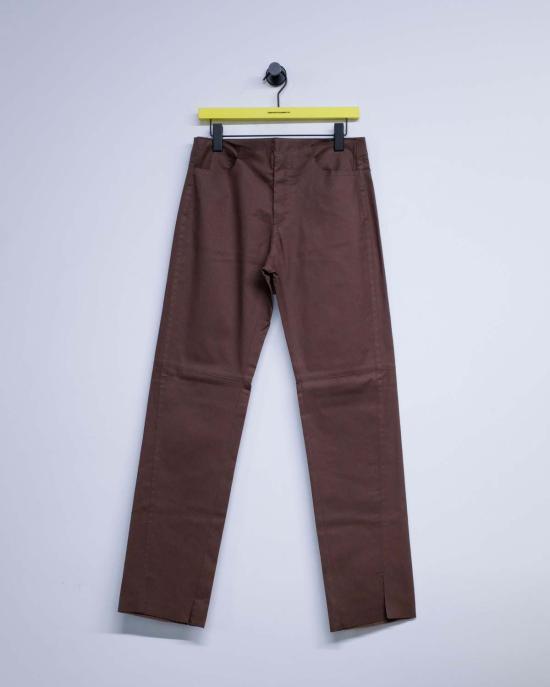  가브리엘라 콜 가먼츠 스트레이트 팬츠 No.155 폴리코팅 코튼 슬릿 팬츠 - GABRIELA COLL GARMENTS