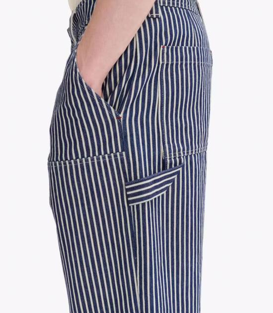 25SS 아페쎄 스트레이트 팬츠 COHHG M08484 TIC BLUE WHITE Blue - A.P.C.