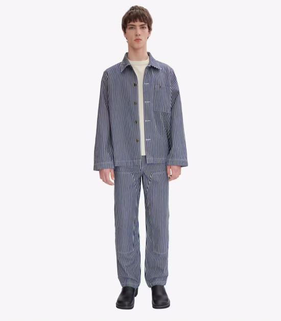 25SS 아페쎄 스트레이트 팬츠 COHHG M08484 TIC BLUE WHITE Blue - A.P.C.