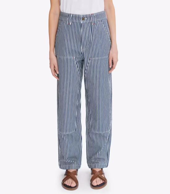 25SS 아페쎄 스트레이트 팬츠 COHHG M08484 TIC BLUE WHITE Blue - A.P.C.