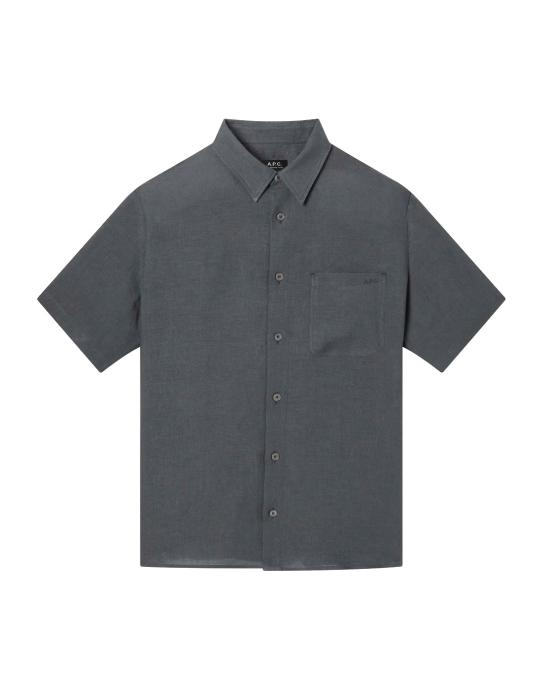 25SS 아페쎄 반팔 셔츠 LIAEK H12551 LAD CHARCOAL GRAY Grey