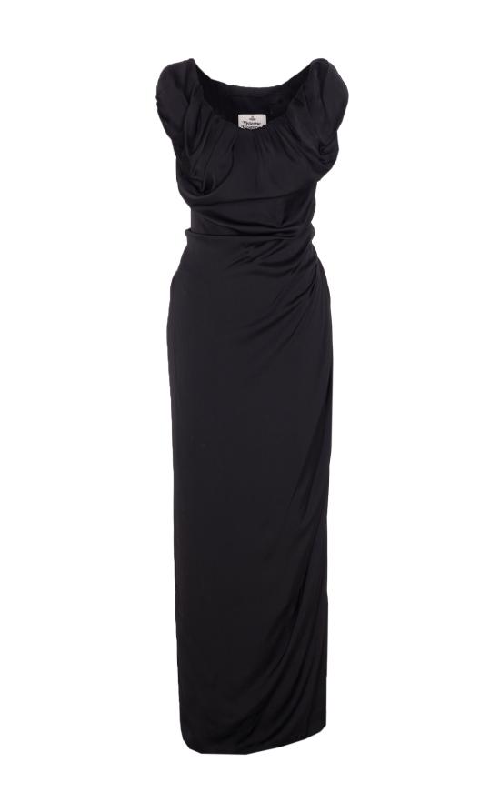 25FW 비비안웨스트우드 미디 원피스 1101039N W012YN401 Black