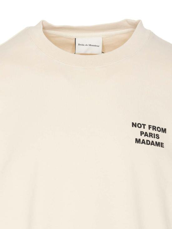 26SS 드롤드무슈 반팔 티셔츠 TS203CO002MT White - DROLE DE MONSIEUR