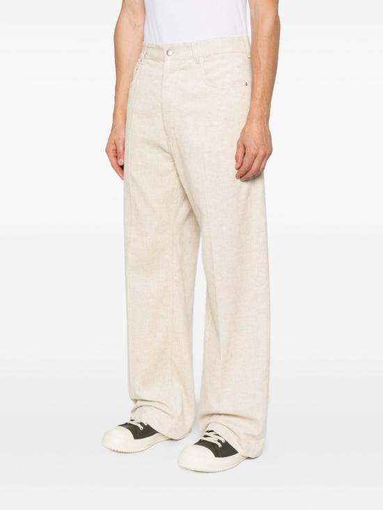 25FW 릭 오웬스 스트레이트 팬츠 RU02E1333MLC 21 Beige - RICK OWENS