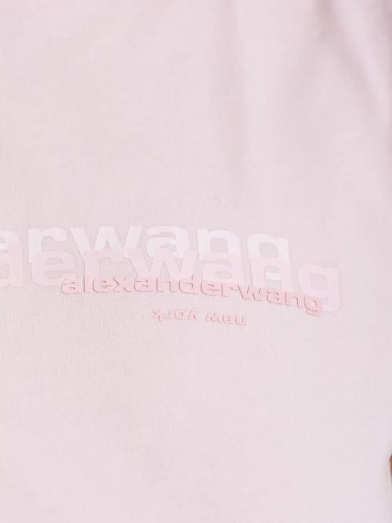 25FW 알렉산더 왕 반팔 티셔츠 1CC3251103 680 LIGHT PINK - ALEXANDER WANG