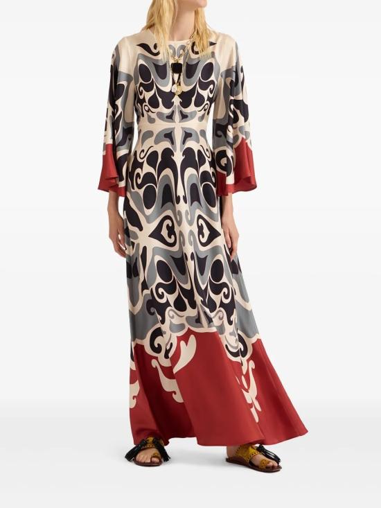 25FW 라 더블제이 미디 원피스 DRE0923SIL006PHO01WH04 Blue - LA DOUBLEJ