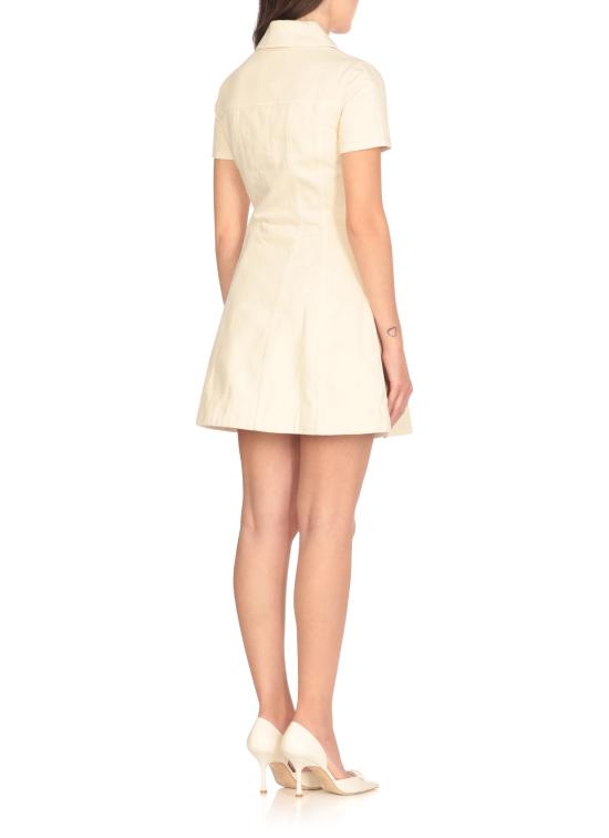 25FW 셀프 포트레이트 미디 원피스 PF25811SC COLLARED DENIM MINICREAM Ivory - SELF PORTRAIT