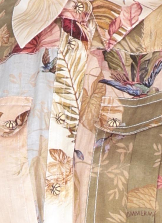 25FW 짐머만 숏 원피스 4235YSS253 SPLI Pink - ZIMMERMANN