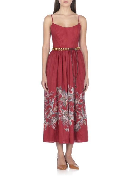 25FW 짐머만 미디 원피스 4225DSS251 REDMULPAI Red - ZIMMERMANN