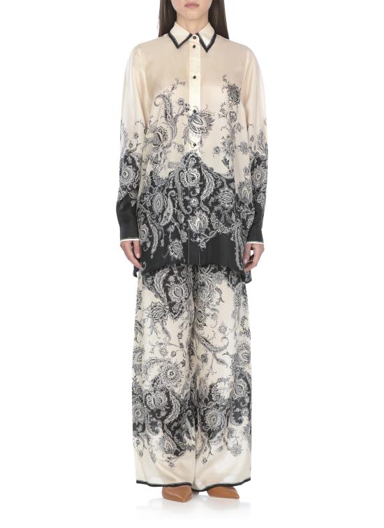 25FW 짐머만 셔츠 9923TSS251 CRMBLKFLO Ivory - ZIMMERMANN