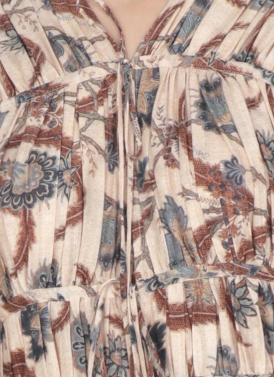 25FW 짐머만 롱 원피스 4208DSS253 BLUINDFLO Beige - ZIMMERMANN