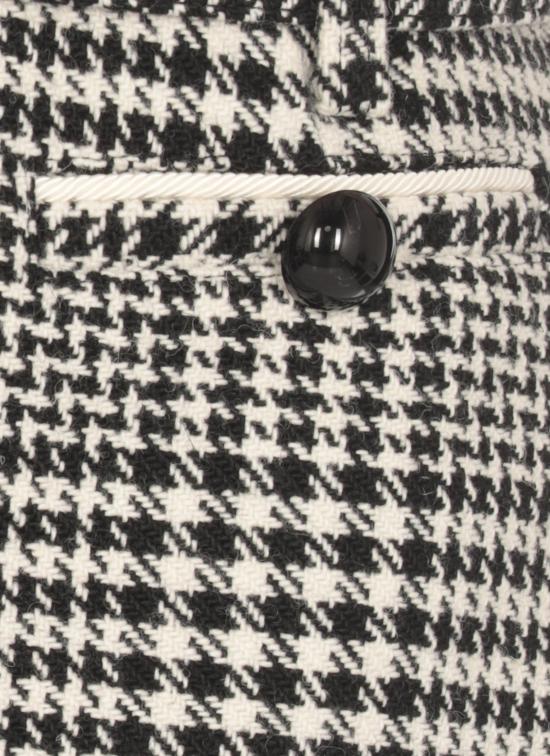 25FW 셀프 포트레이트 숏 스커트 PF25111SKBW HOUNDSTOOTH MINIBLACK AND WHIT Black - SELF PORTRAIT