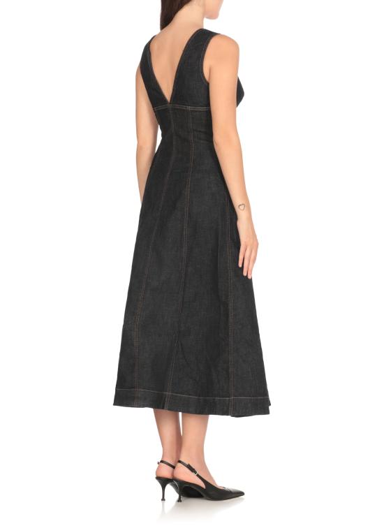 25FW 셀프 포트레이트 미디 원피스 PF25801MBL DENIM MIDIBLUE Blue - SELF PORTRAIT