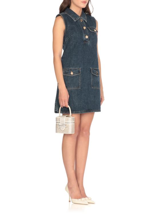 25FW 셀프 포트레이트 미디 원피스 PF25803SBL SLEEVELESS MINIBLUE Blue - SELF PORTRAIT