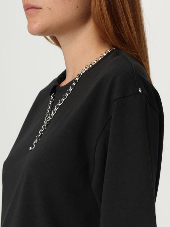 25FW 스포트막스 반팔 티셔츠 2522946025600 003 Black - SPORTMAX