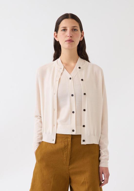  데미리 뉴욕 가디건 데밀리 캐럴라인 슈퍼파인 메리노 울 카디건 - DEMYLEE