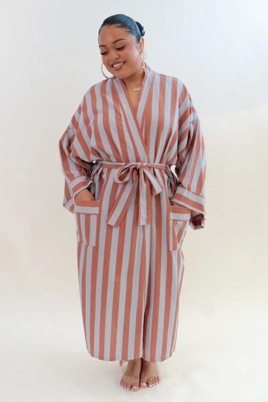  Bathen 라운지 웨어 바텐 카바나 스트라이프 로브 퍼프 - OTHER BRANDS