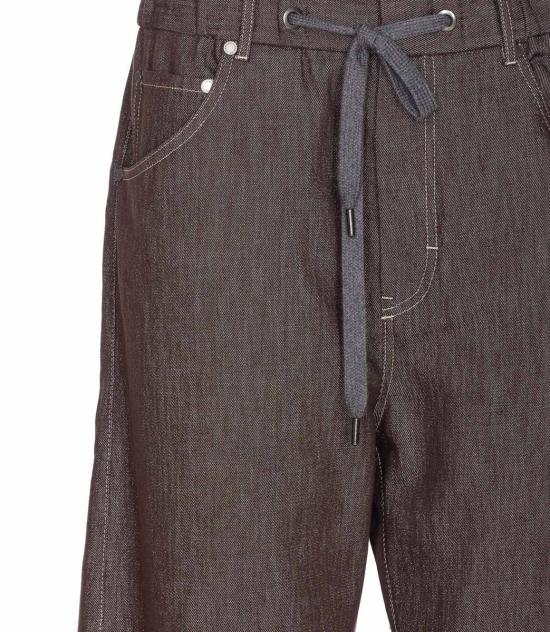 25FW 브루넬로 쿠치넬리 스트레이트 팬츠 MB148MY599C003 BROWN - BRUNELLO CUCINELLI