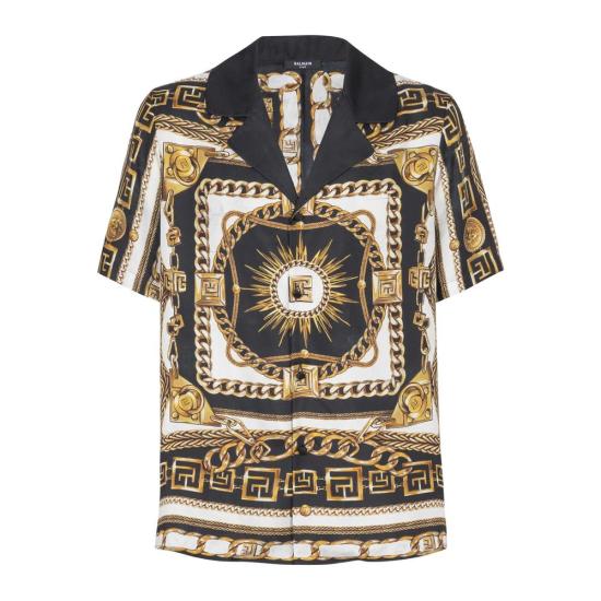 25FW 발망 반팔 셔츠 FH1HN150 VI41 EDC Multicolor