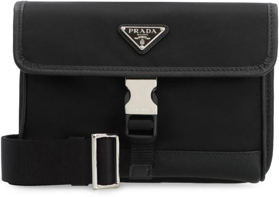  프라다 삼각로고 리나일론 폰 홀더 크로스백 2ZH1082DMH F0002 Black - PRADA