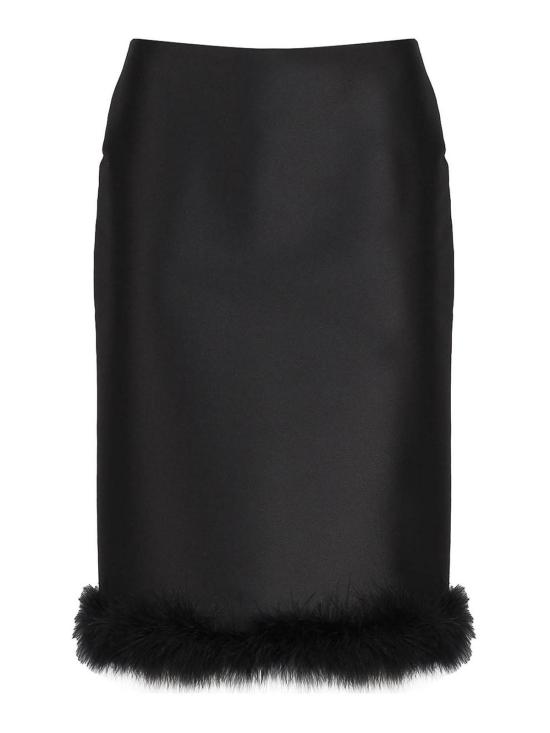  스포트막스 미디 스커트 2321060839600004 Black