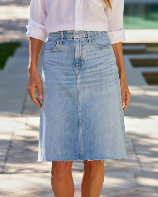  프랭크 앤 에일린 데님 스커트 프랭크 & 아일린 도니 미니 스커트 클래식 블루 워시 - FRANK & EILEEN