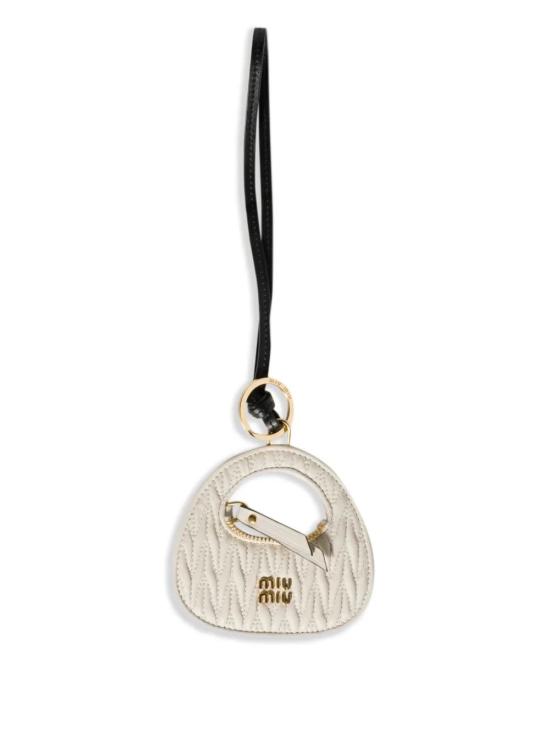 26SS 미우미우 키링 5TL3572CWB F0009 BIANCO - MIU MIU