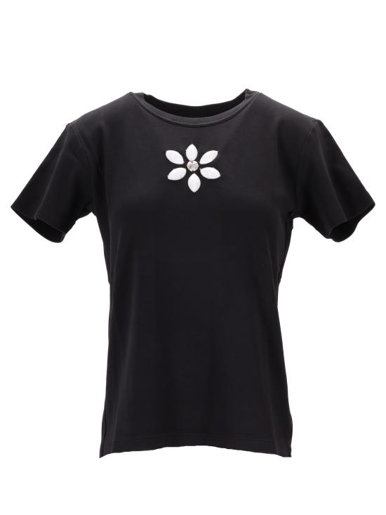 25SS 메릴 로지 반팔 티셔츠 300324WS25 BLACK WHITE