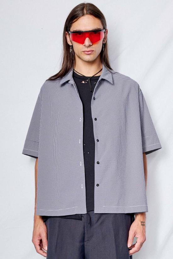  어셈블리 뉴욕 반팔 셔츠 어셈블리 깅엄 박스