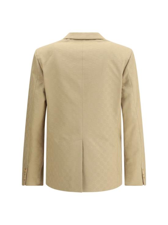 25FW 구찌 코튼 개버딘 자카드 자켓 827953Z7AP6 2159 Beige - GUCCI