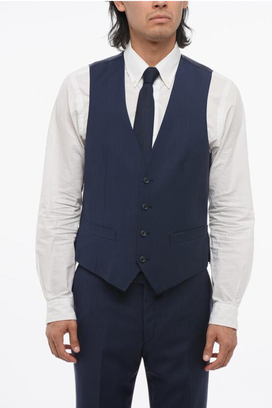  꼬르넬리아니 수트 세트 258Z72 2537100 001 Blue - CORNELIANI