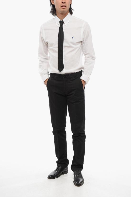  꼬르넬리아니 치노 팬츠 834ET5 9120168 020 Black - CORNELIANI