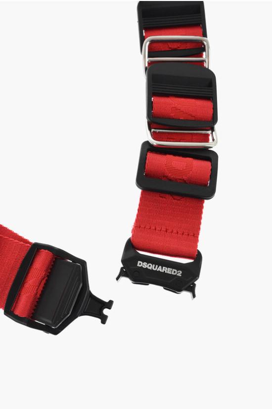  디스퀘어드2 패브릭 벨트 BEM0458 20205729 4065 Nero Rosso - DSQUARED2