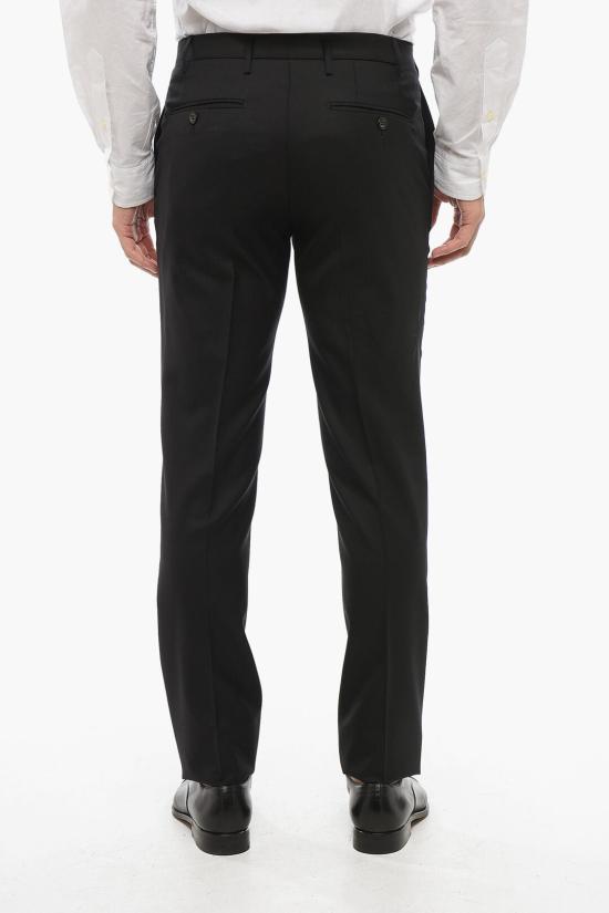  꼬르넬리아니 스트레이트 팬츠 845279 9818060 020 Black - CORNELIANI