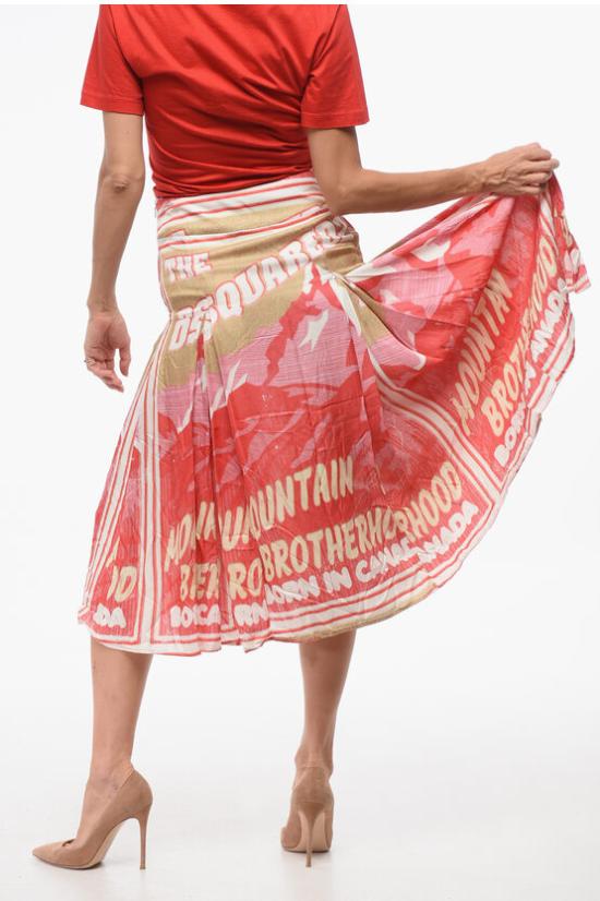  디스퀘어드2 스커트 S75MA0837 S54874 001S Red - DSQUARED2