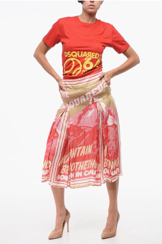  디스퀘어드2 미디 스커트 S75MA0837 S54874 001S Red - DSQUARED2