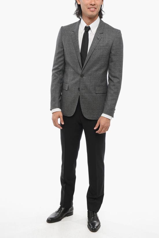  꼬르넬리아니 수트 자켓 84XZ48 9867433 013 Black White - CORNELIANI