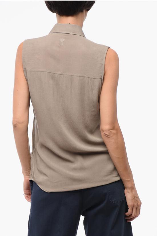  아미 셔츠 USH227 VI0016 F 2811 Beige - AMI