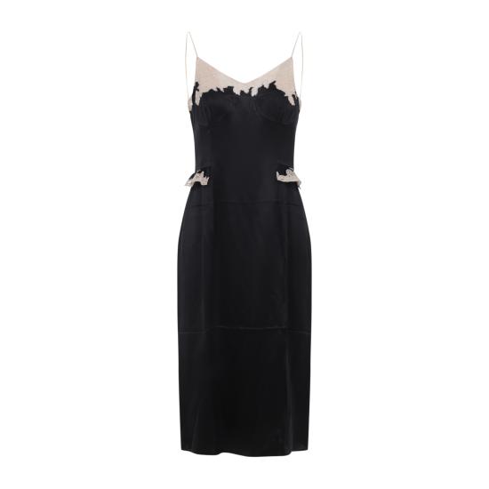 25FW 프라다 미디 원피스 P3Q32SOOO 170Q F0002 NERO - PRADA