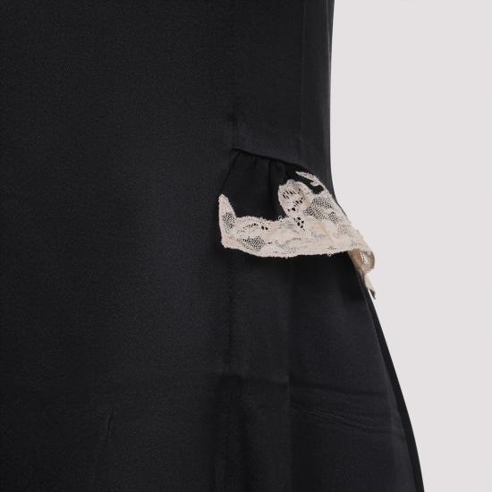 25FW 프라다 미디 원피스 P3Q32SOOO 170Q F0002 NERO - PRADA