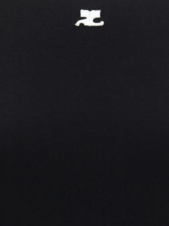 26FW 쿠레쥬 반팔 티셔츠 VESJTS017JS0070 9901 BLACK - COURREGES