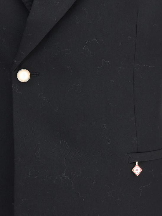 25FW 카사블랑카 수트 자켓 MPF25JK38001 BLACK - CASABLANCA