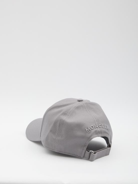 25FW 몽클레어 코튼 개버딘 베이스볼 캡  K20913B00043 GREY - MONCLER
