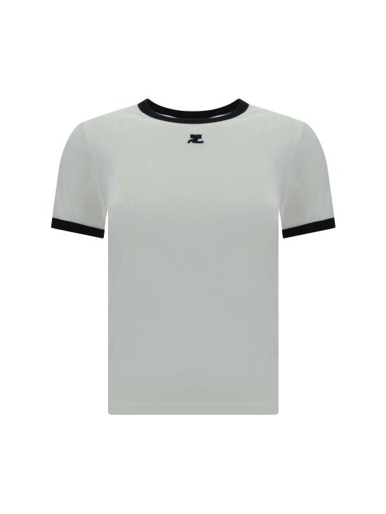 26FW 쿠레쥬 반팔 티셔츠 VESJTS017JS0070 0098 WHITE