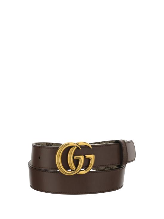 26FW 구찌 GG 마몽 리버시블 벨트 65941792TIC 8358 BROWN - GUCCI