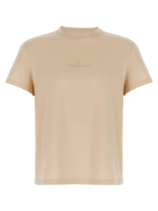25SS 마르지엘라 디스토티드 로고 티셔츠 S30GC0701S22816106 Beige